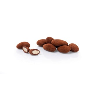 Belledonne Amandel met chocolade gepoederd (truffel) bulk bio 2kg - 6063